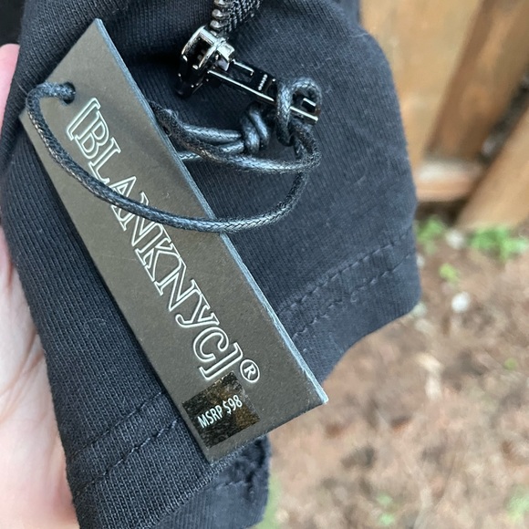 Blank NYC Vegan Leather drape jacket - Picture 2 of 6